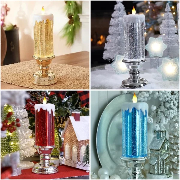 Velas LED de Navidad - Luces festivas y seguras