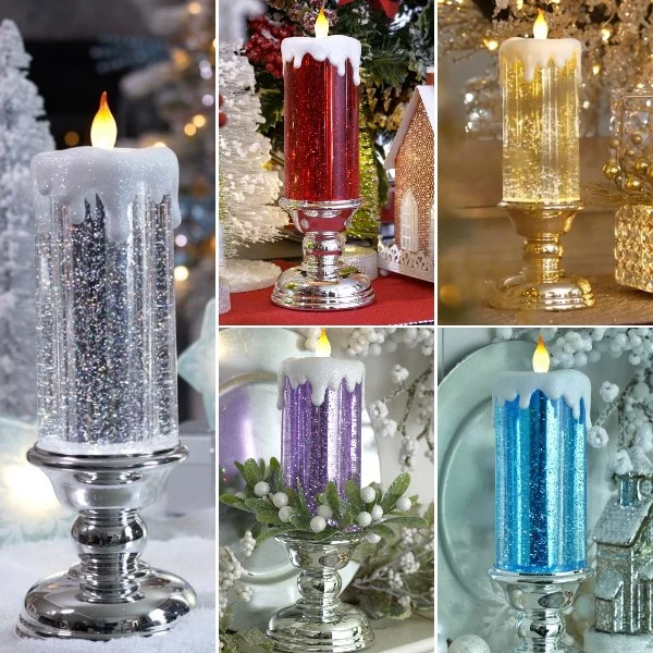Velas LED de Navidad - Luces festivas y seguras