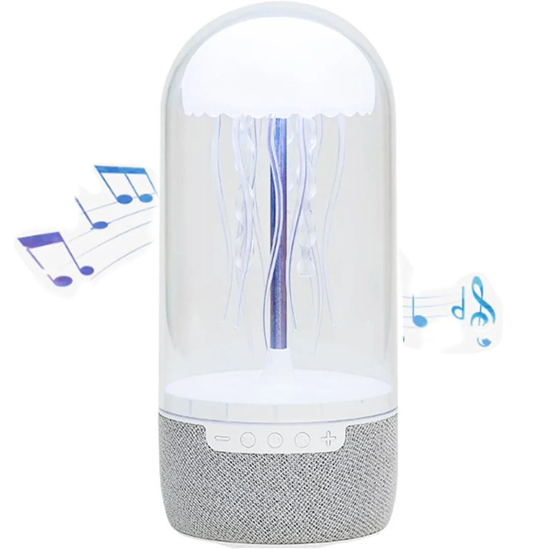 مصباح LED دوار مع مكبر صوت مدمج