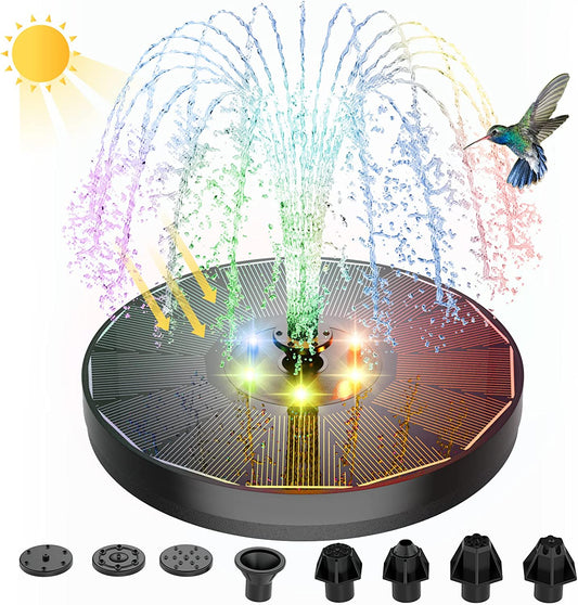 Mehrfarbiger LED-Solarbrunnen