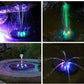 Fonte solar LED multicolorida